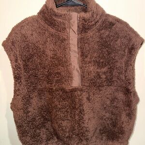 H&M Brown Sherpa Vest